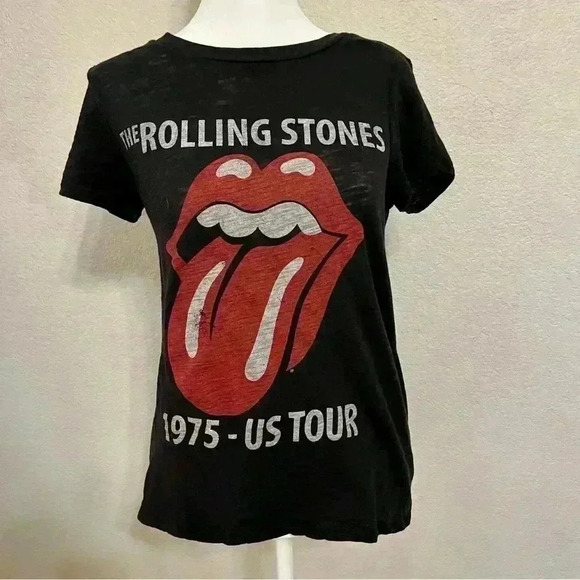 Rolling Stones vintage style rock music concert shirt size small - Picture 1 of 7
